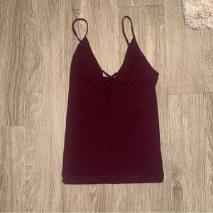 Elegant Burgundy Women's Top